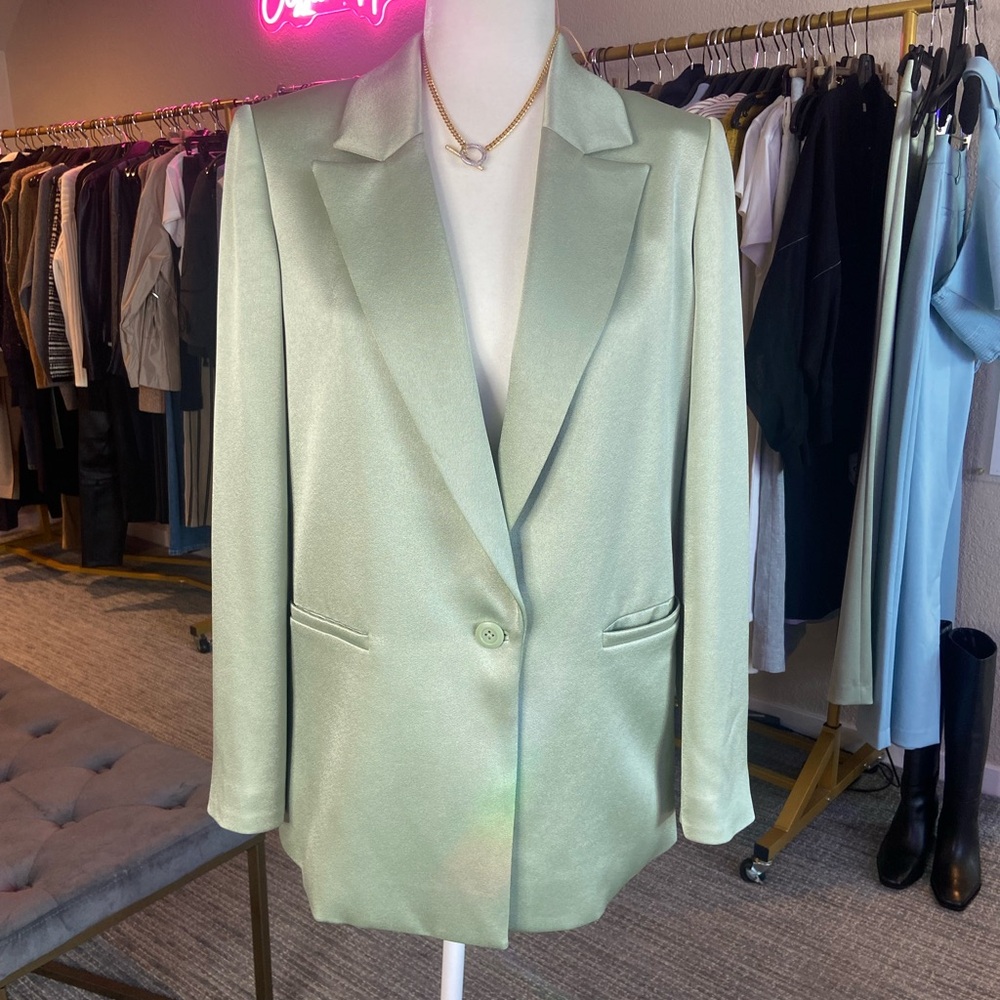 Alice & Olivia Light Green Blazer